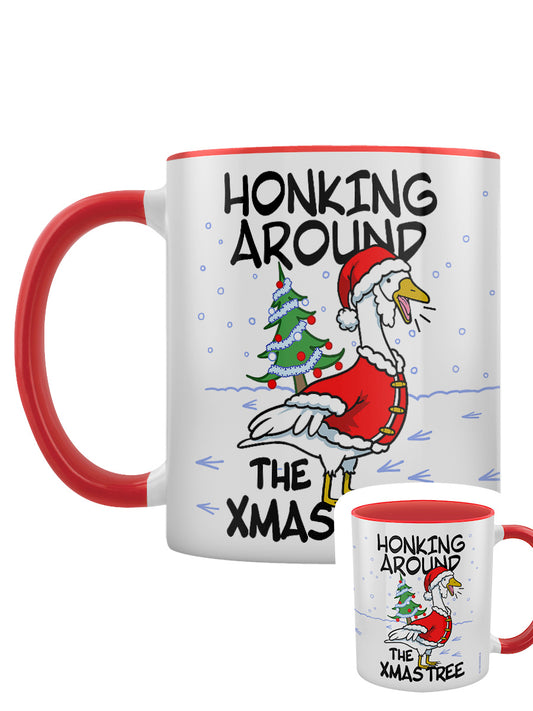 Honking Around The Xmas Tree Red Inner 2-Tone Mug