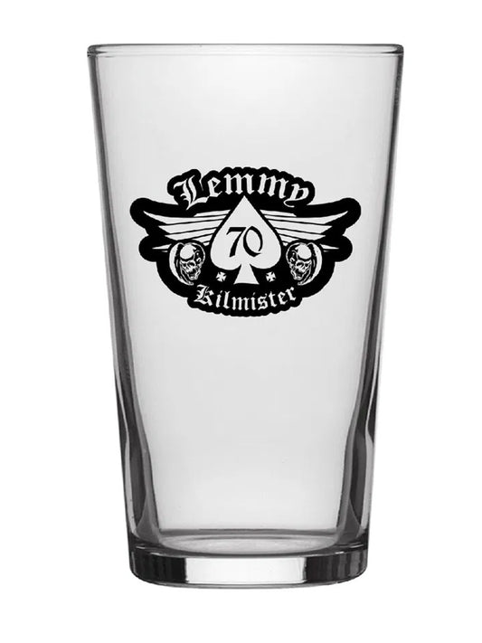 Lemmy Forever Shield Drinking Glass
