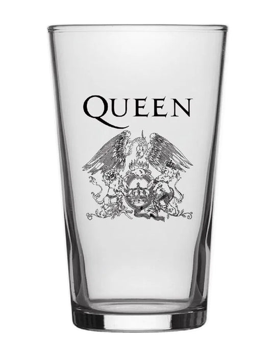 Queen Crest Drinking Glass