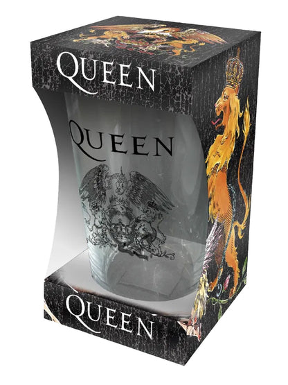 Queen Crest Drinking Glass