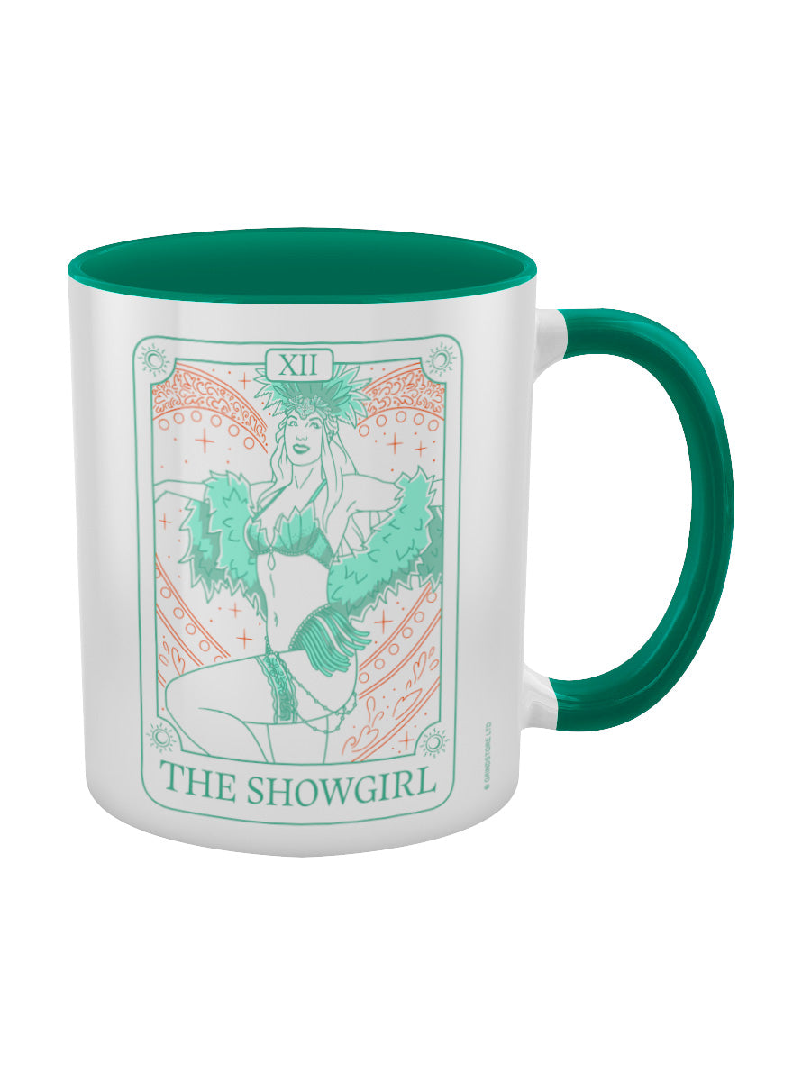 The Showgirl Tarot Green Inner 2-Tone Mug