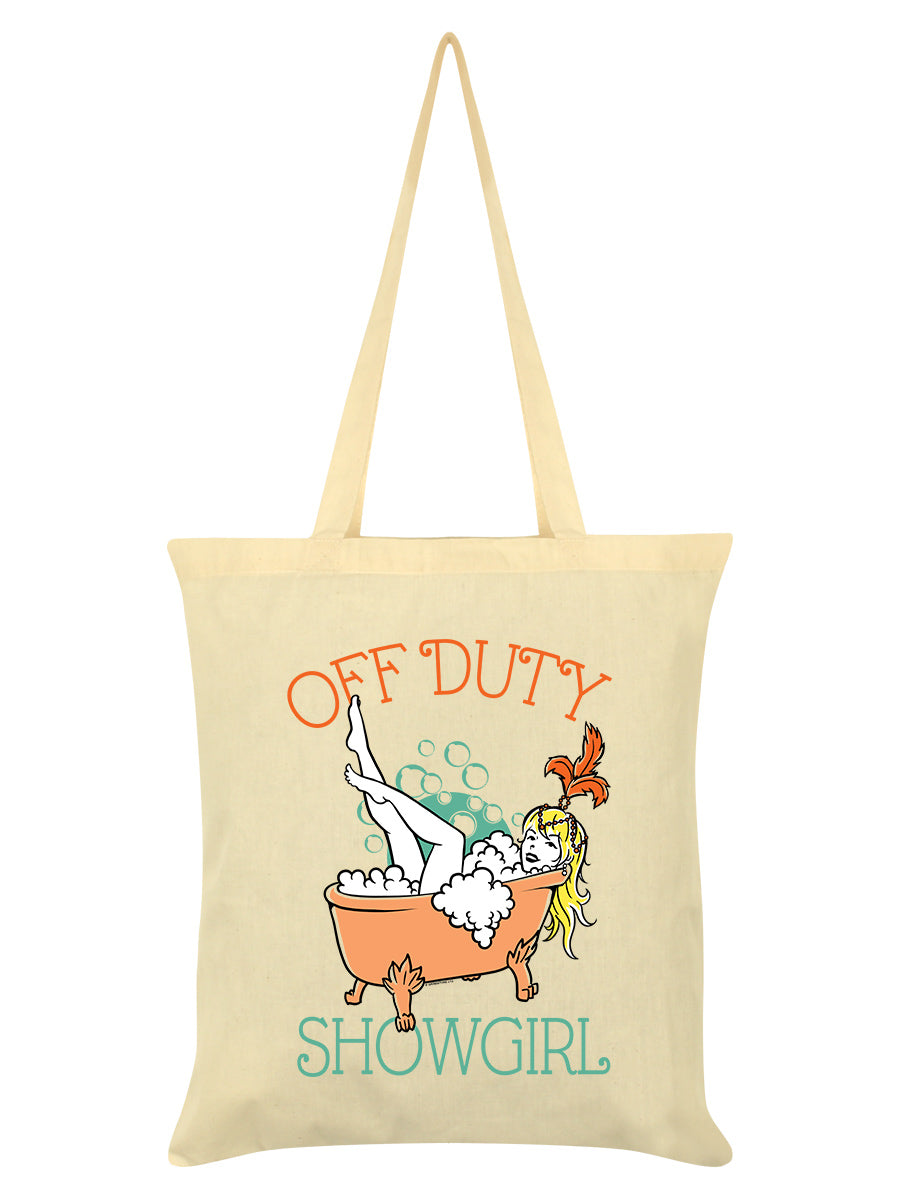 Off Duty Showgirl Cream Tote Bag