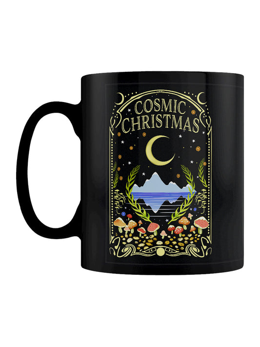 Cosmic Christmas Black Mug