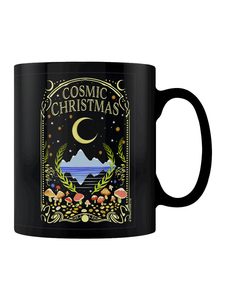 Cosmic Christmas Black Mug