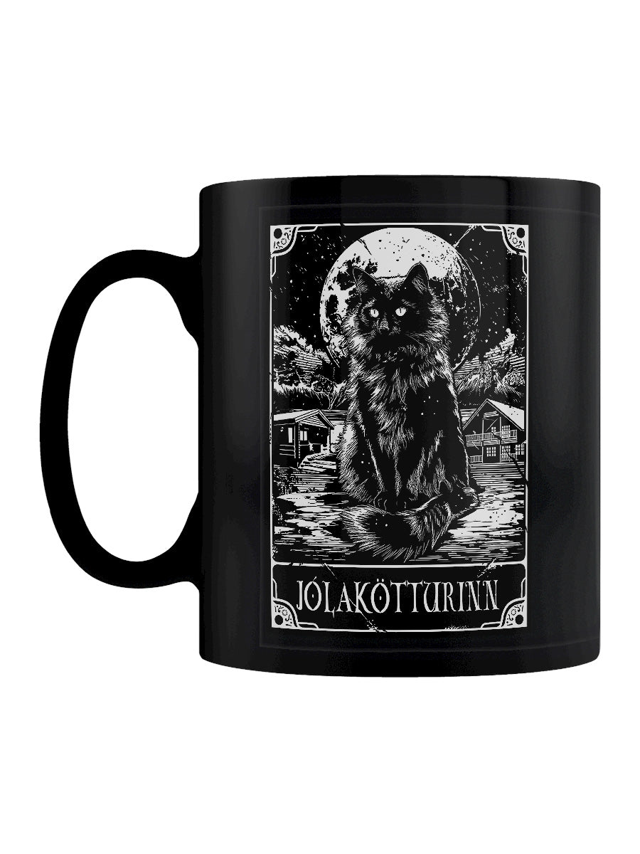 Deadly Tarot - Jólakötturinn The Yule Cat Black Mug