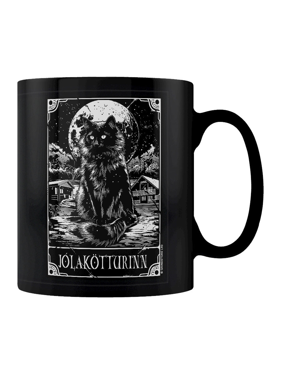 Deadly Tarot - Jólakötturinn The Yule Cat Black Mug