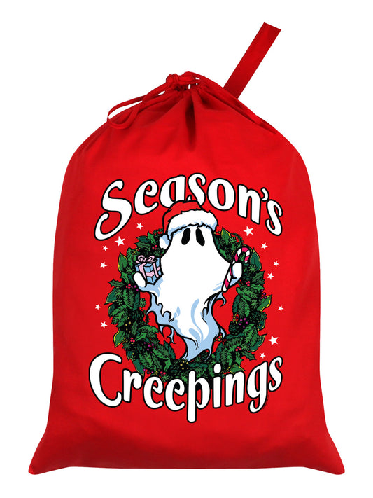 A Ghosts Seasons Creepings Red Santa Sack