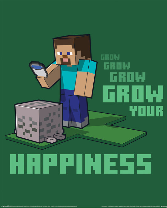 Minecraft (Grow Your Happiness) Mini Poster