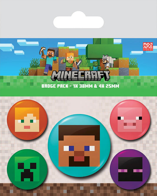 Minecraft (Faces) Badge Pack
