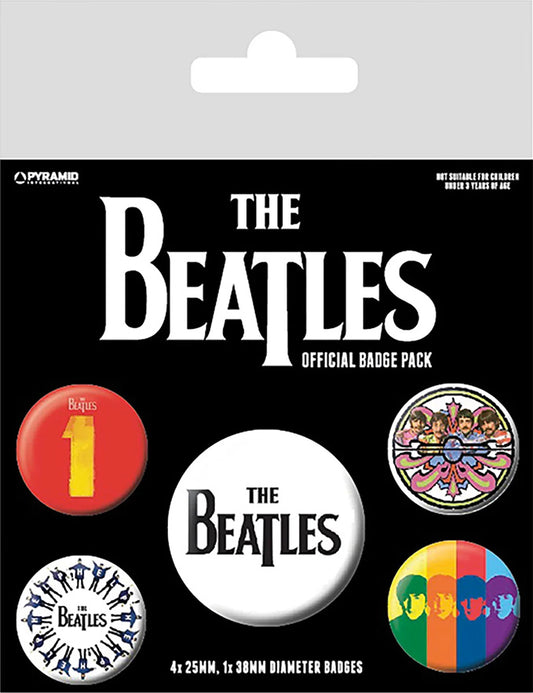 The Beatles (Black) Badge Pack