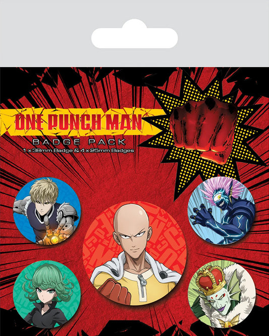 One Punch Man (Characters) Badge Pack