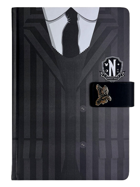Wednesday (Uniform) A5 Premium Clasped Notebook