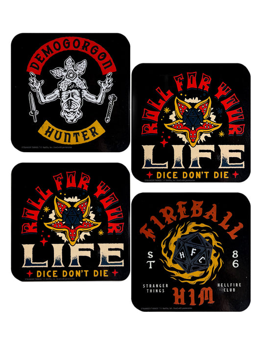 Stranger Things 4 (Hellfire Club) Coaster Set