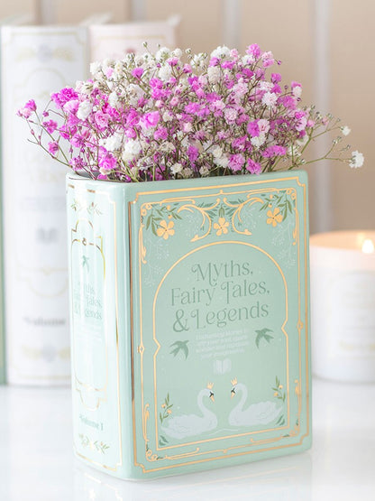 Myths, Fairy Tales & Legends Book Shaped Ceramic Vase