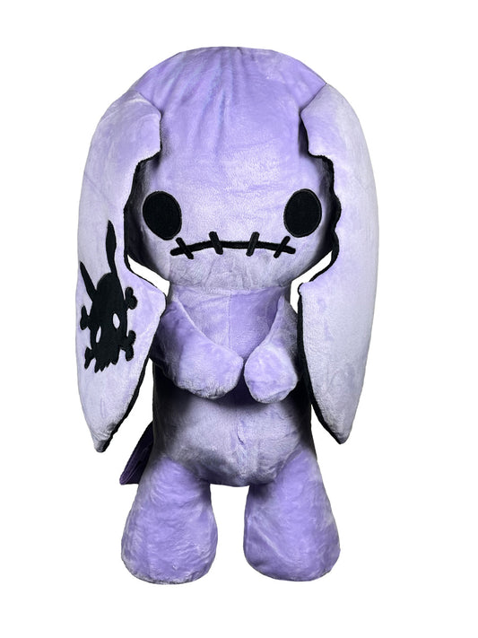 Purple Naughty Bunny Plush Backpack