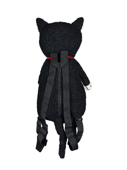 Cute Black Cat Plush Backpack