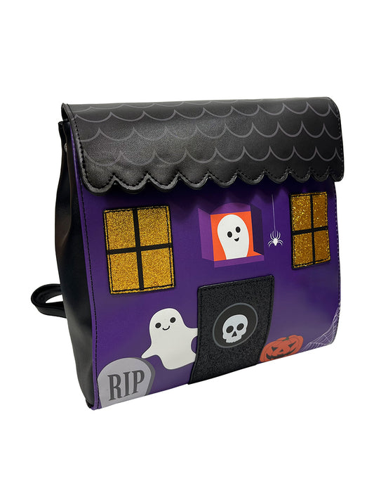 Spooky Haunted House Mini Backpack
