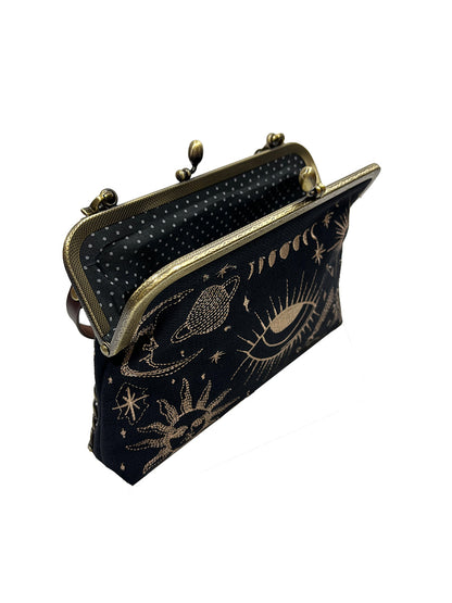 Celestial Cosmic Kisslock Bag