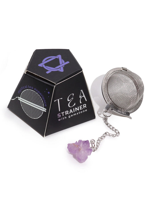 Amethyst Crystal Gemstone Tea Strainer