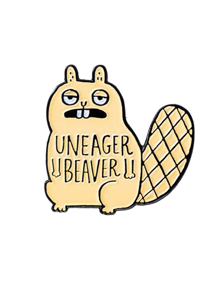 Uneager Beaver Enamel Pin Badge