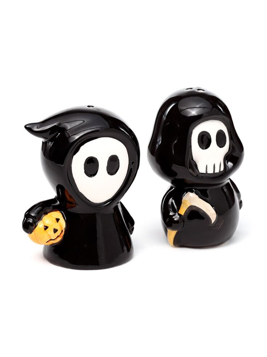 Skull Boy & Ghost Boy Ceramic Salt & Pepper Set