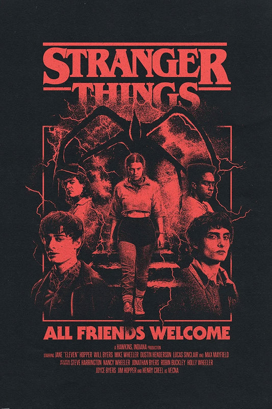 Stranger Things 5 All Friends Welcome Maxi Poster