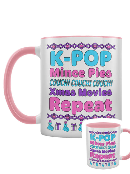 K-Pop Repeat Pink Inner 2-Tone Mug