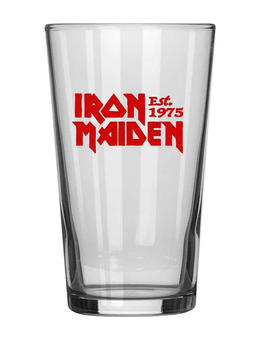 Iron Maiden Est 1975 Drinking Glass