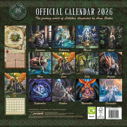 Anne Stokes (Fantasy) 2026 Square Calendar