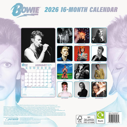 David Bowie (Icon) 2026 Square Calendar