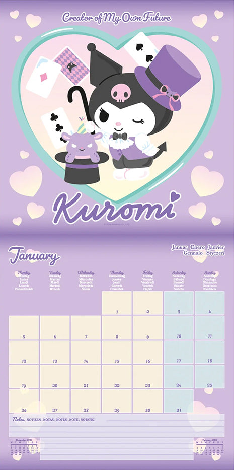 Kuromi (Dream Without Fear) 2026 Square Calendar
