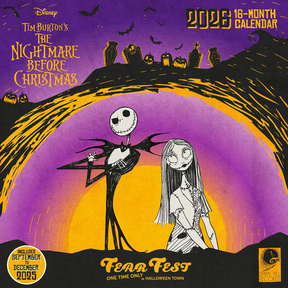 Nightmare Before Christmas (Fear Fest) 2026 Square Calendar