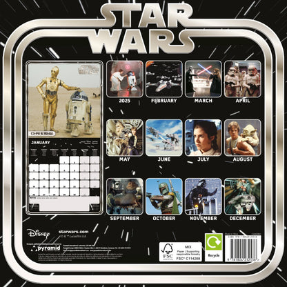 Star Wars (Classic) 2026 Square Calendar