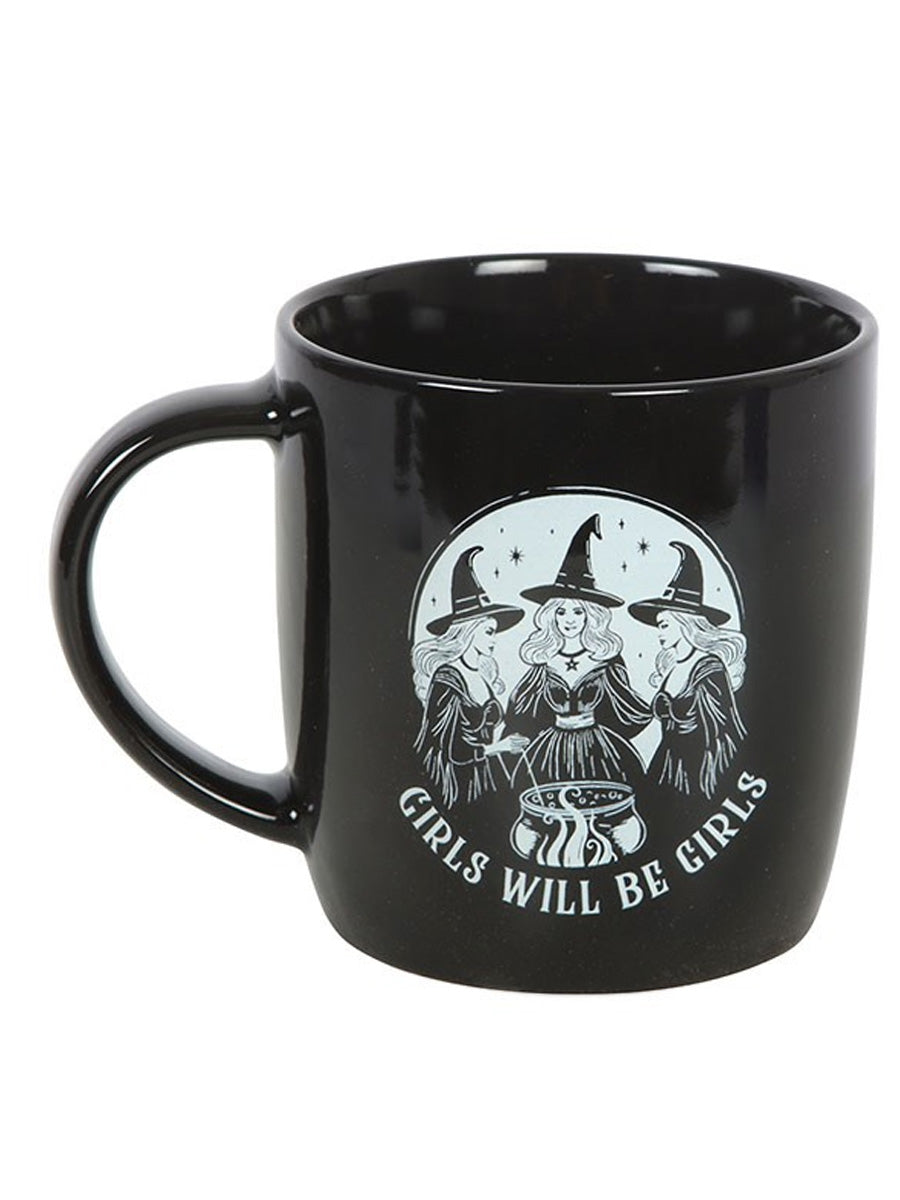 Girls Will Be Girls Black Witchy Mug