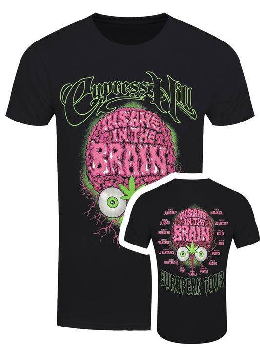 Cypress Hill Insane In The Brain EU Tour '25 Men's Black T-Shirt