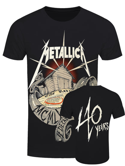 Metallica 40th Anniversary Garage Men's Black T-Shirt