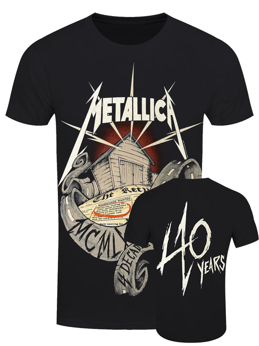 Metallica 40th Anniversary Garage Men's Black T-Shirt