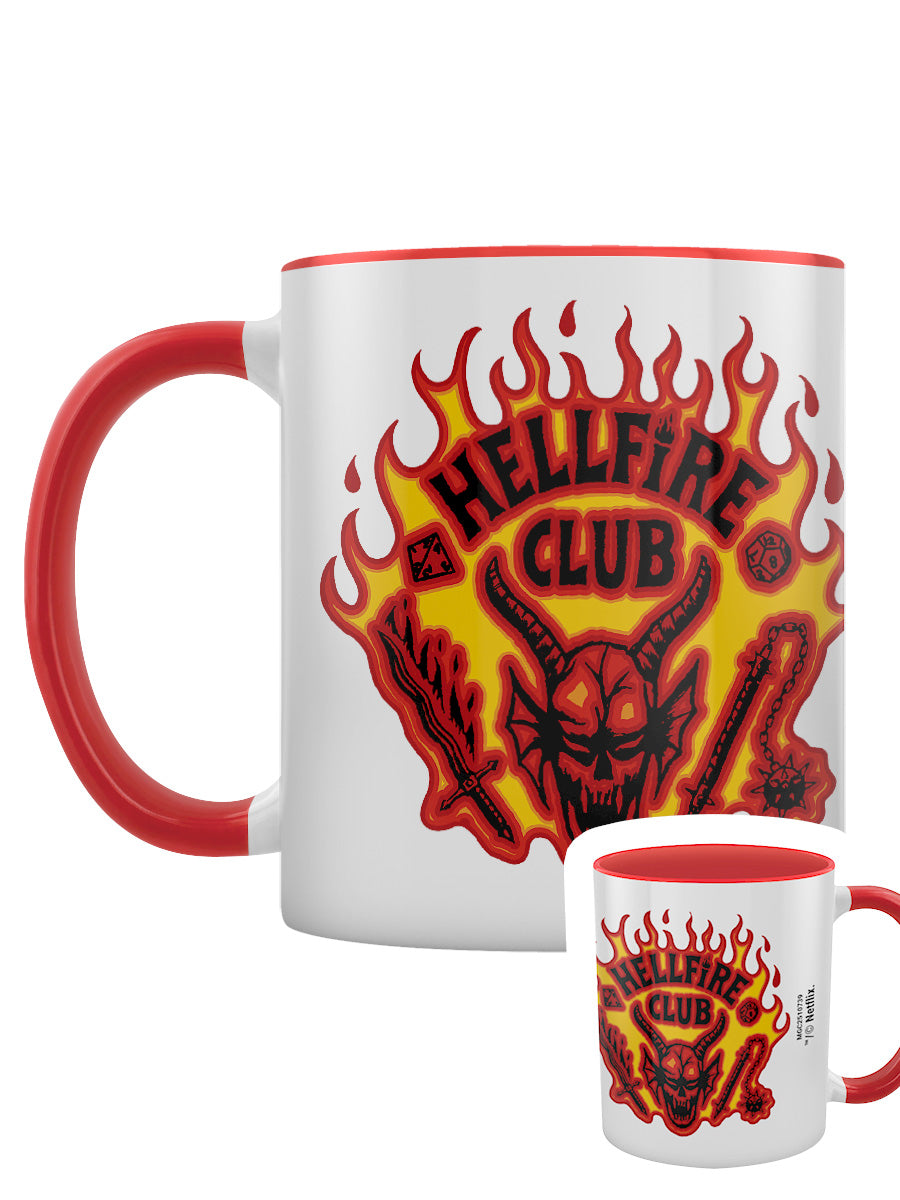 Stranger Things Hellfire Club Red Coloured Inner Mug