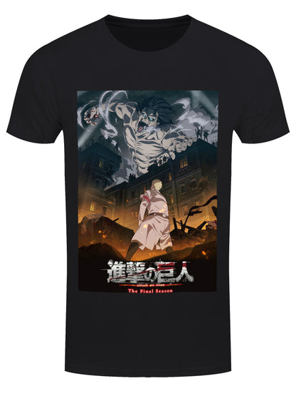 Attack On Titan Final Season Men's Black T-Shirt