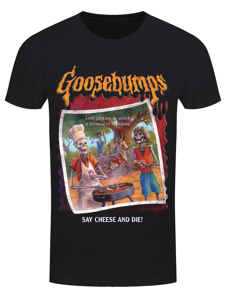Goosebumps Say Cheese And Die Men's Black T-Shirt