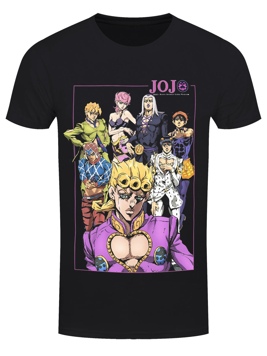 JoJo's Bizarre Adventure Group Men's Black T-Shirt