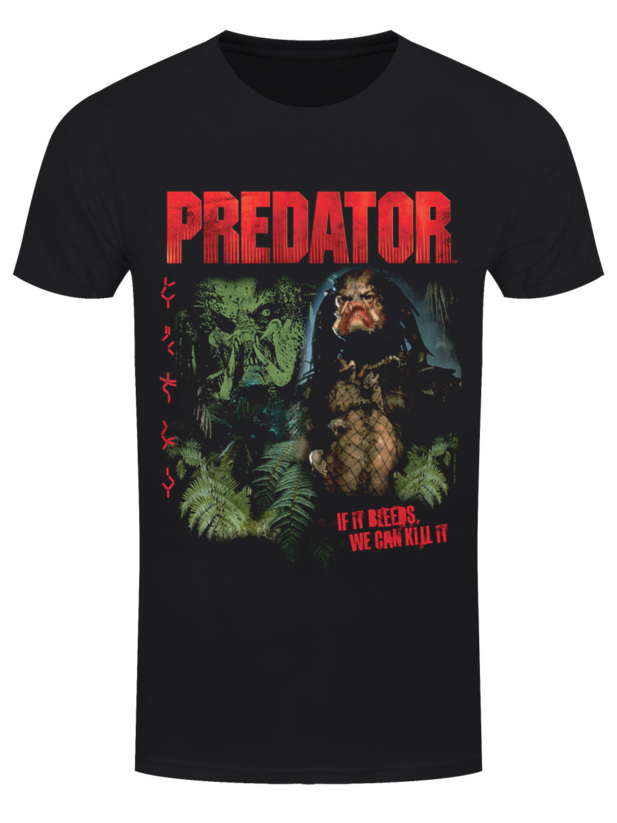 Predator Retro Montage Men's Black T-Shirt