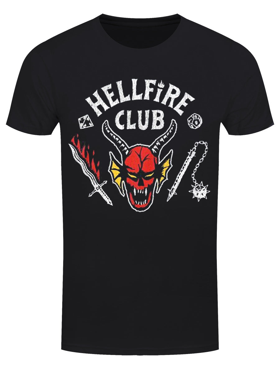 Stranger Things Hellfire Club Club Men's Black T-Shirt