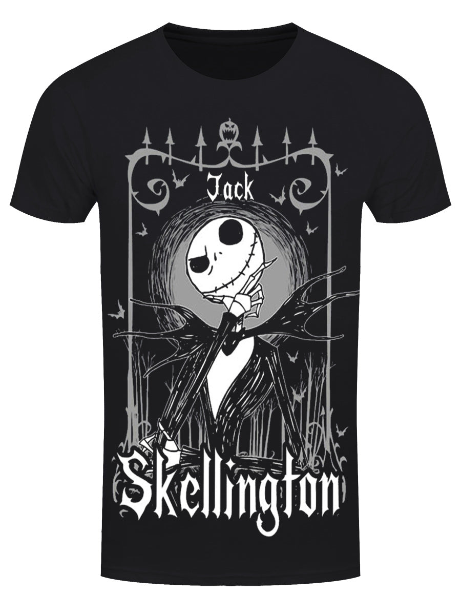 The Nightmare Before Christmas Jack Skellington In Frame Men's Black T-Shirt