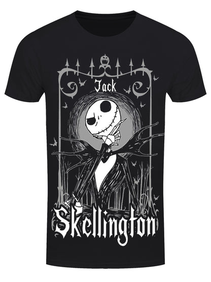 The Nightmare Before Christmas Jack Skellington In Frame Men's Black T-Shirt
