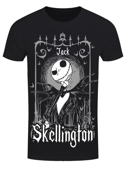The Nightmare Before Christmas Jack Skellington In Frame Men's Black T-Shirt