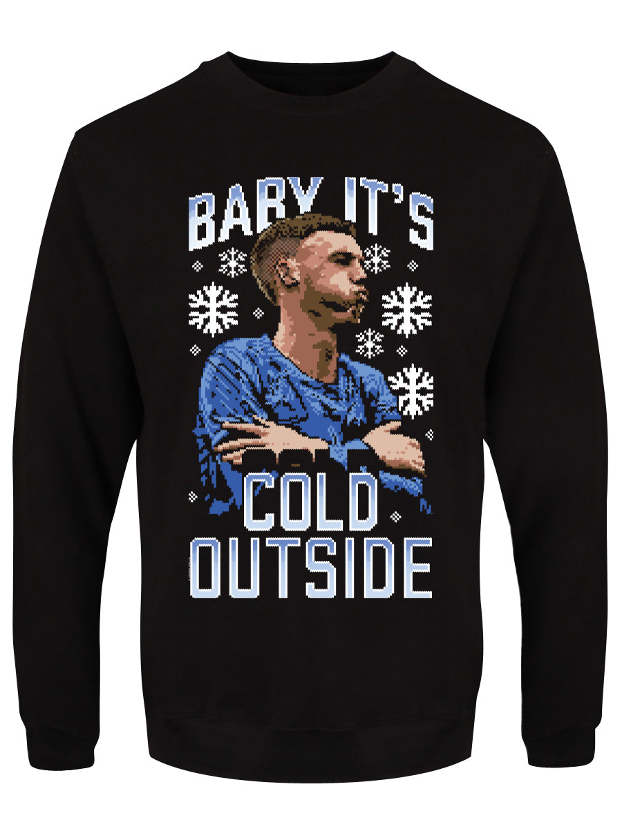 Baby It's Cold Outside Men's Navy Christmas Jumper