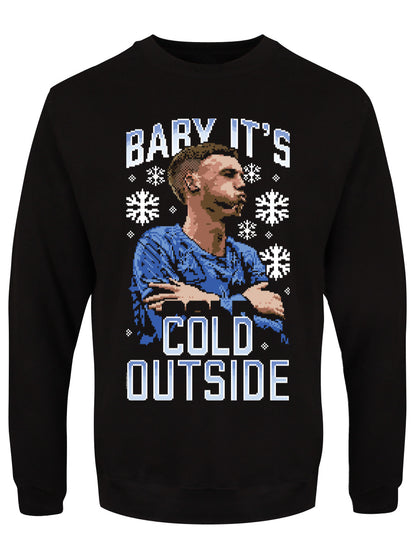 Baby It's Cold Outside Men's Navy Christmas Jumper