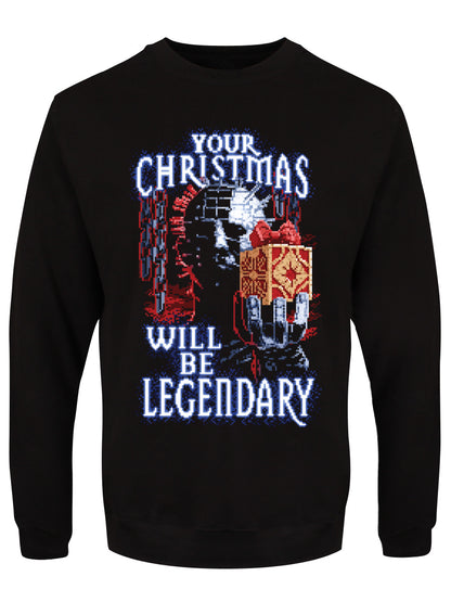Your Christmas Will Be Legendary Men's Black Christmas Jumper