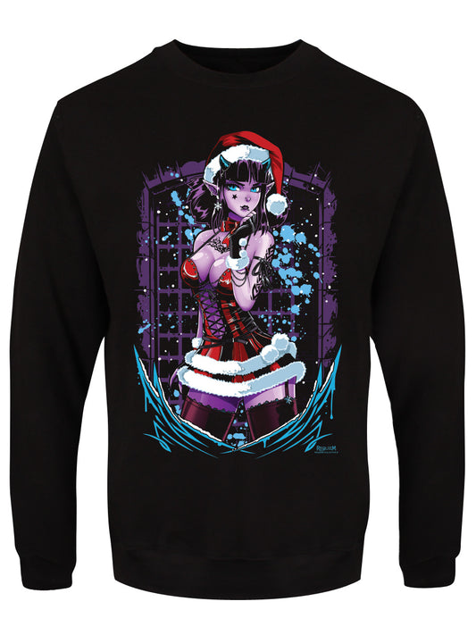 Requiem Collective Xmas Present Men's Black Christmas Jumper